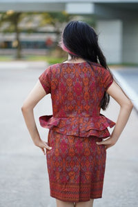 Exquisite Indonesian Hand Woven Cocktail Dress