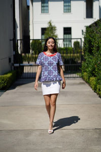 Beautiful Indonesian Batik Peplum Top