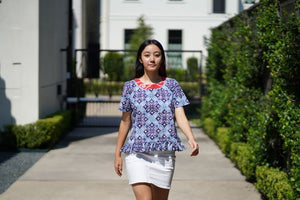 Beautiful Indonesian Batik Peplum Top