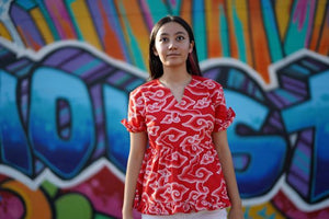 Vibrant Indonesian Batik Top