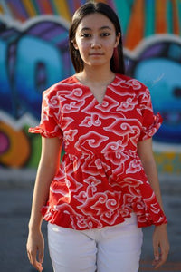 Vibrant Indonesian Batik Top