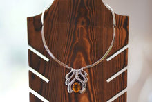 Load image into Gallery viewer, Silver Necklace With Citrine Gem Stone
